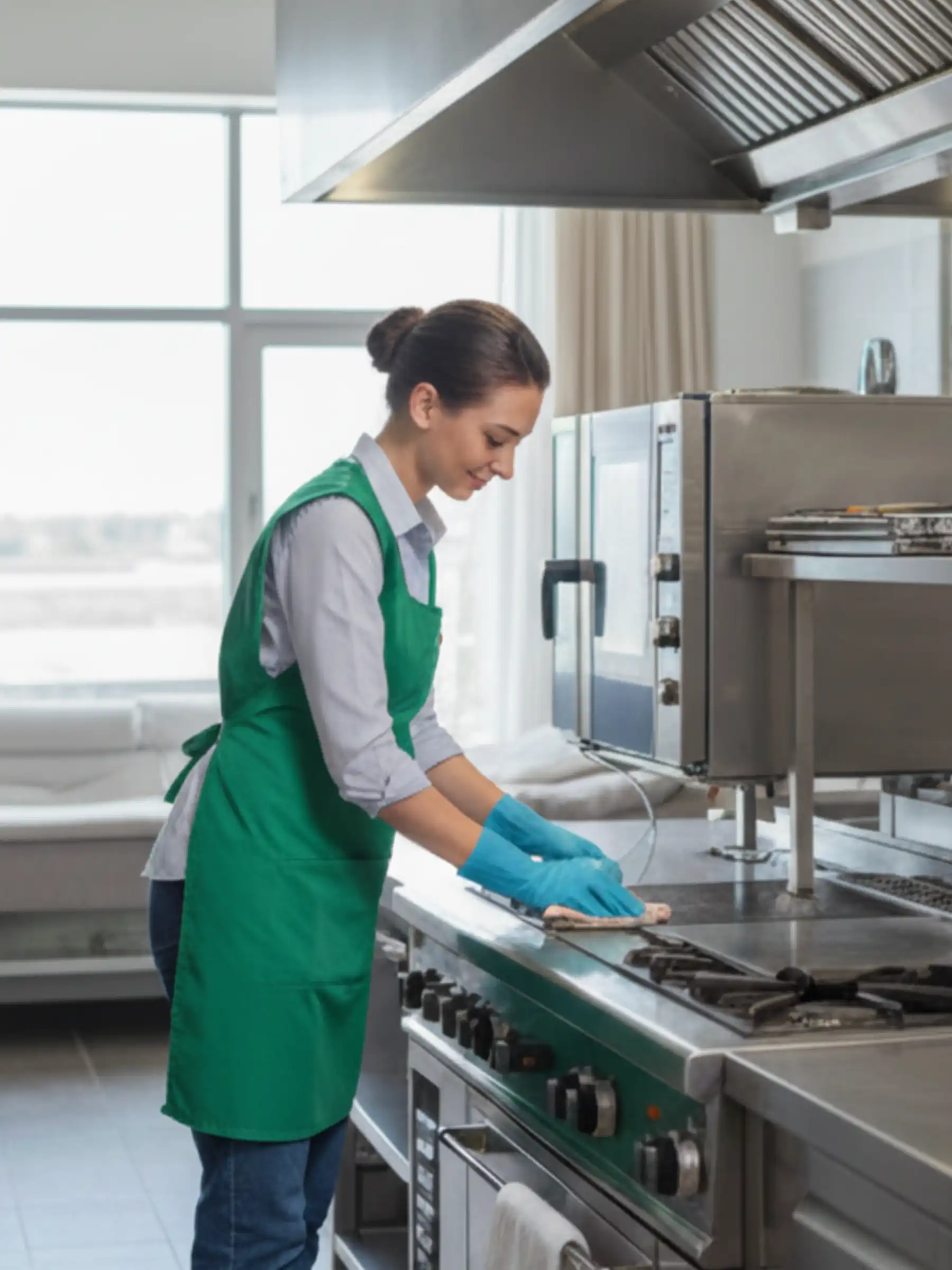 Glänzende Badezimmerreinigung